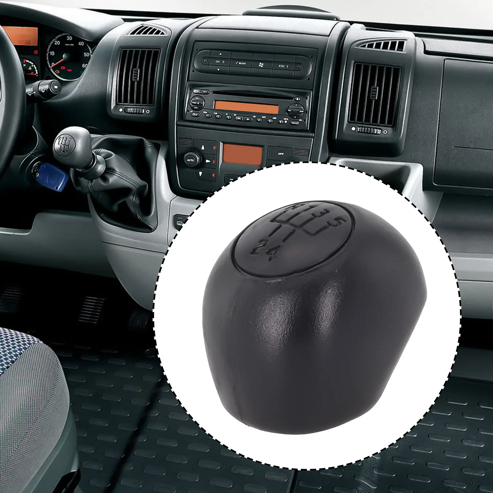 

5 Speed Shift Knob Cover for Fiat For DUCATO ABS Plastic Fashionable Design Comfortable Grip Precise Gear Selection