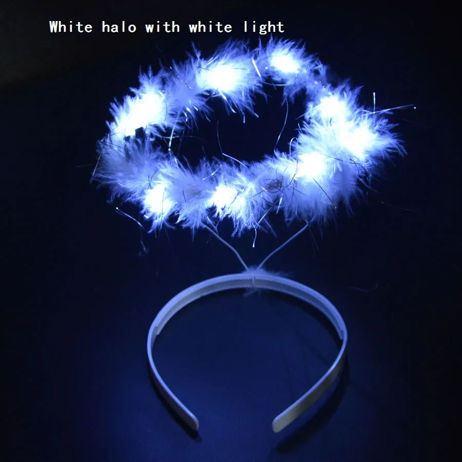 1pcs Kids Adult LED Tiara Crown Ear Light up Cat Headband Flower Girls Bridal Wreath Neon Party Hair Band Birthday Gift Wedding