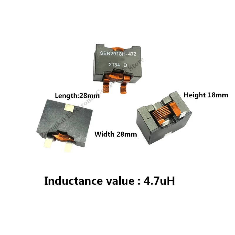 SER2918H-472KL SER2918H 4.7uH Chip High-power Inductors, Shielded Power Inductor, High-Current 59A Copper Coil SER2918H-472