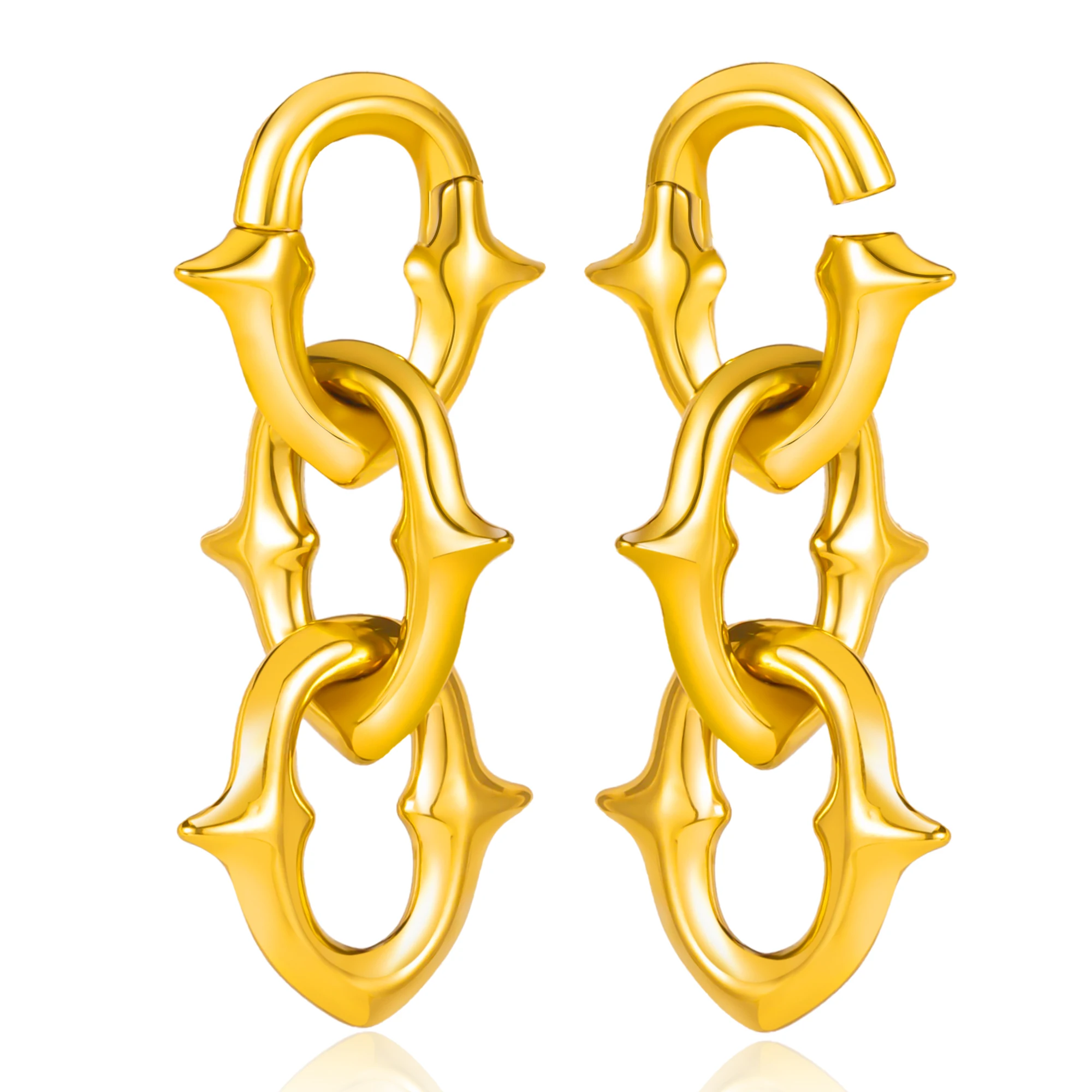 Chain Ear Weights Hangers, 2PCS Set
