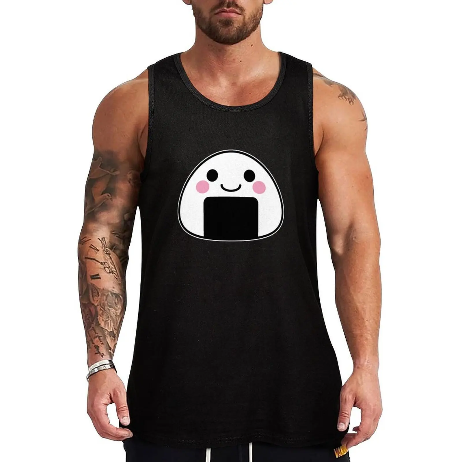 Cute & Kawaii Onigiri Tank Top Moisture Wicking Tank Top Workout Gym Athletic Shirt
