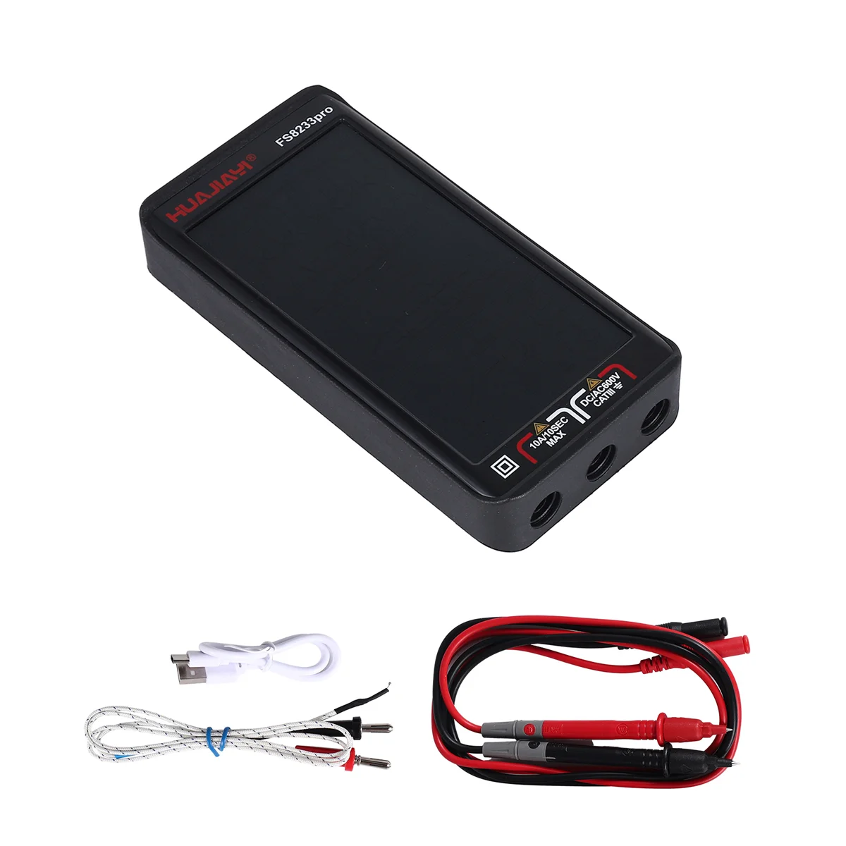 HEIßER DHDL FS8233PRO Touchscreen Smart Digital Multimeter DC/AC 10A Multimetro Transistor 9999 Zählt True Rmsauto Reichweite schwarz