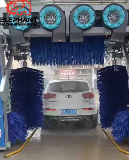 Factory Supply Fully Automatic Electric Gantry Five-Brush Car Washing Machine with Fast Air Drying System