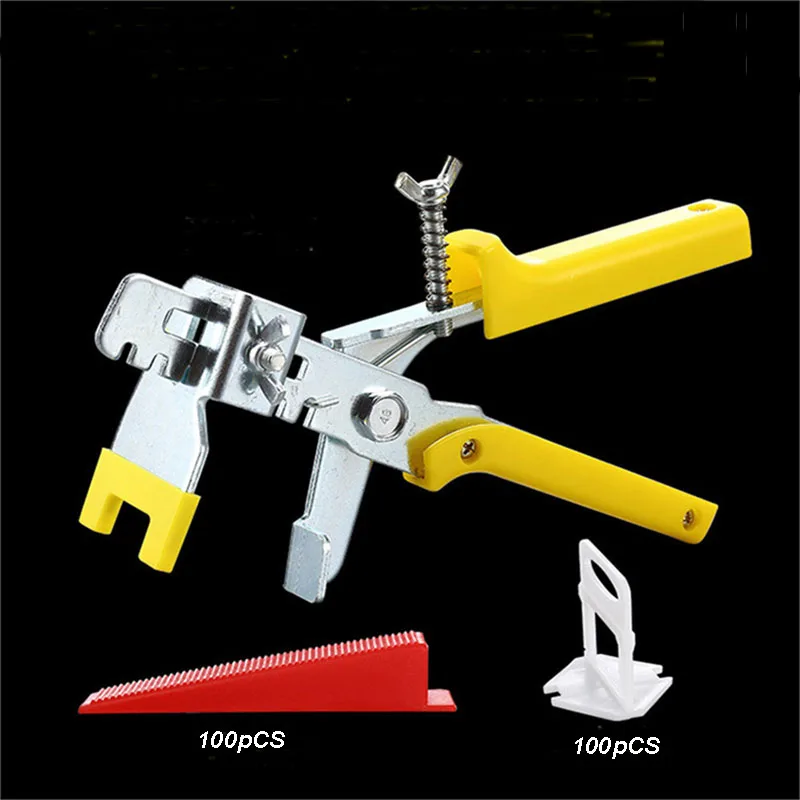 ZK30 Dropshipping Hand tool pliers Disposable plastic bases Plastic wedges Tile Locator Leveling System Tiling Installation Tool