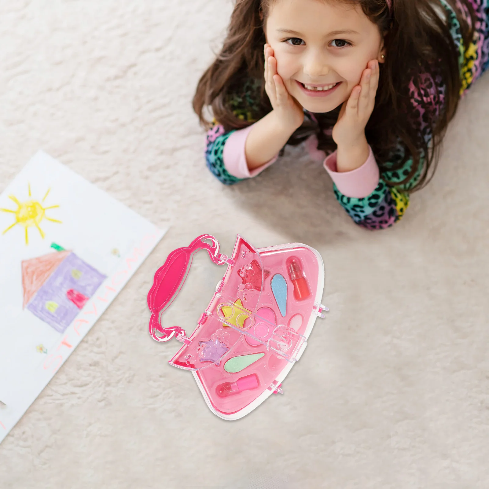 Kinder-Make-up-Set für Mädchen, Kinder-Make-up-Spielset, Kinder-Kosmetik-Set, Kinder-Beauty-Set, Make-up-Set für Mädchen