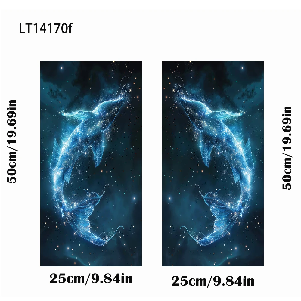 Car Pillar Stickers Cosmic Nebula Galaxy Explosion Star Sky Door Decals Waterproof B Column Anti Scratch Vinyl Exterior Decor