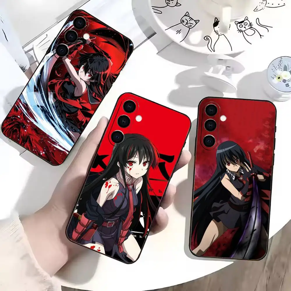 

Akame ga Kill Akame Phone Case For Samsung Galaxy A73,A72,A71,A70,A53,A52,A51,Soft Silicone Black Cover