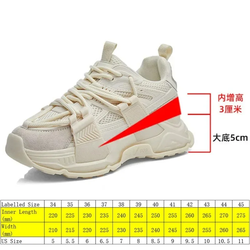 Fujin 8cm Air Mesh KPU Women Platform Wedge Plush Chunky Sneakers Hollow Causal Summer Comfy Fashion Spring Lace Up Shoes