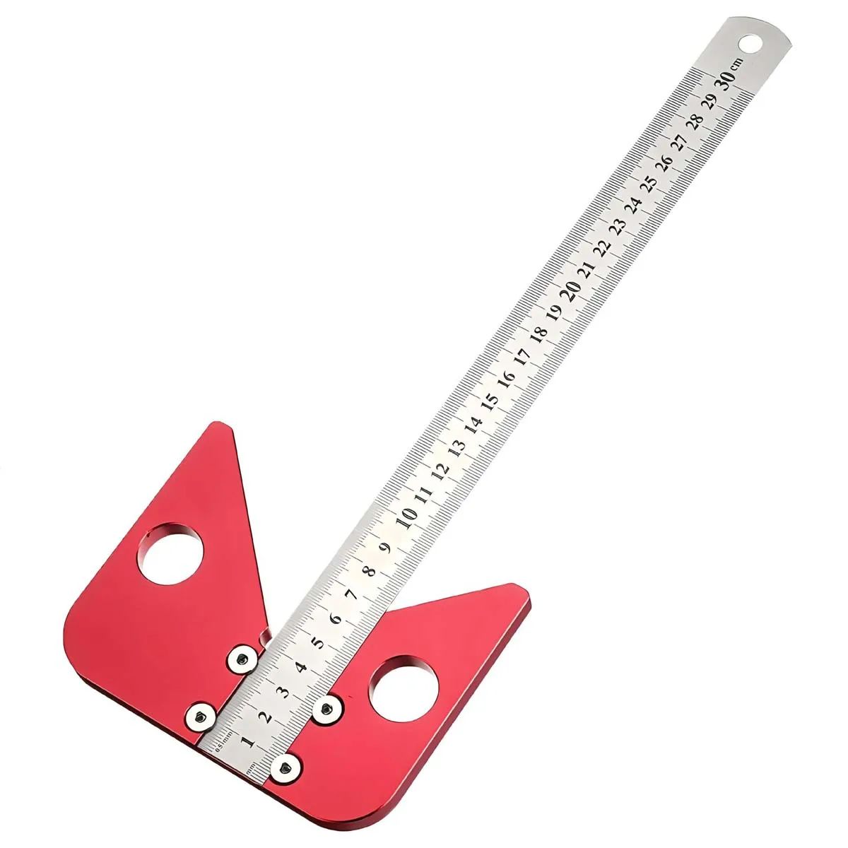 

Aluminum Alloy Tool Center Scriber For DIY Enthusiasts 300mm Measuring Tool Anodized Finish Protection Indoor Outdoor Use