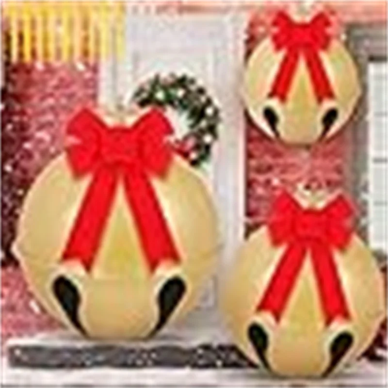 

Outdoor layout chrismats decoration PVC inflatable balloon bell thickened Inflatable Christmas bells