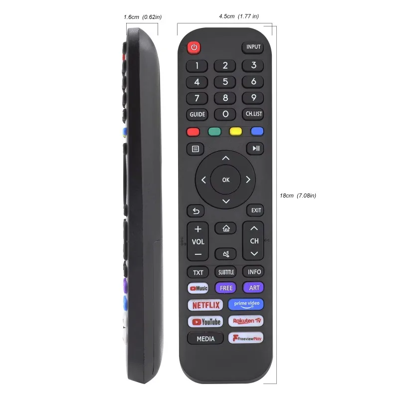 Smart TV Universal Remote Replacement Controller 4K UHD Android TV Accessory Support Netflix Prime Video Streaming