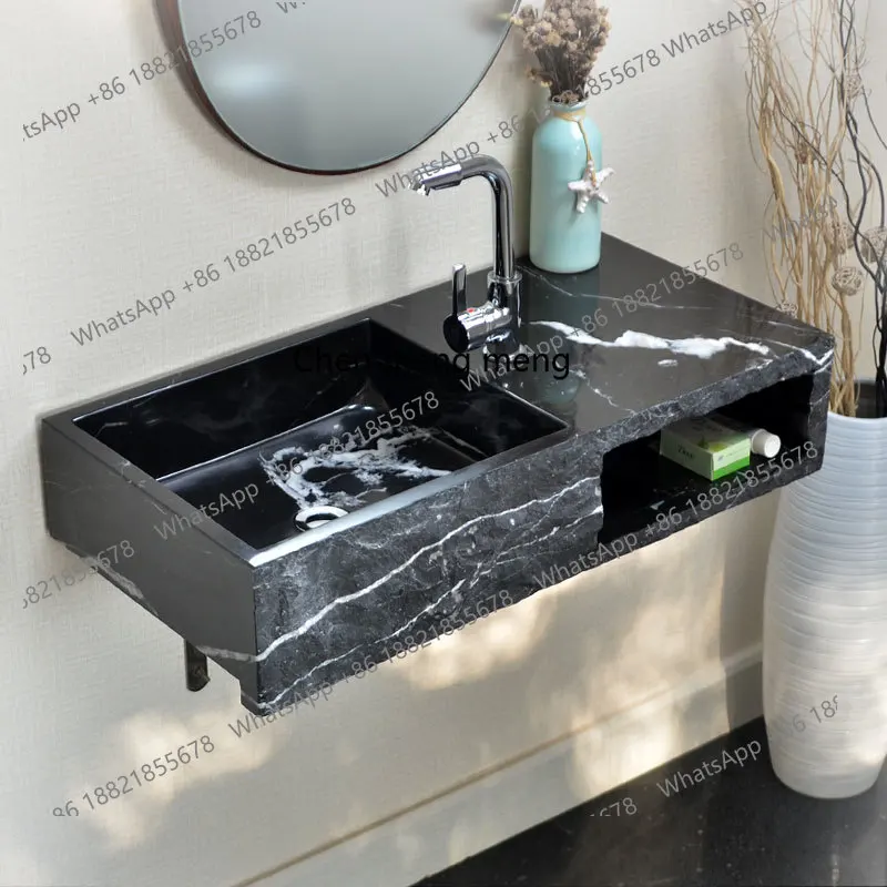

Small apartment art stone washbasin bathroom simple washbasin wall-mounted washbasin
