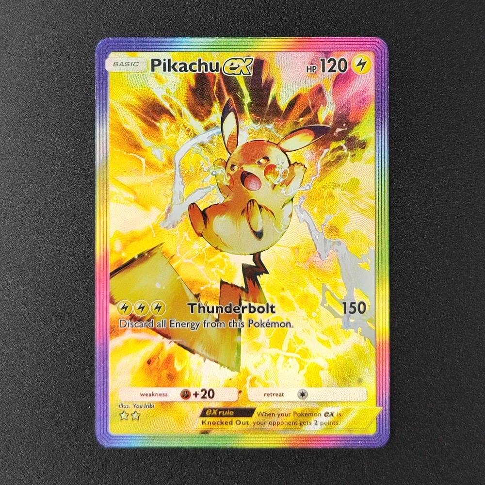بطاقة عكس لامعة للجيب TCG مصنوعة يدويًا من Giratina Bibarel Tinkaton Pikachu Paldean Clodsire ex Hobby Collection لعبة بطاقة فلاش #6