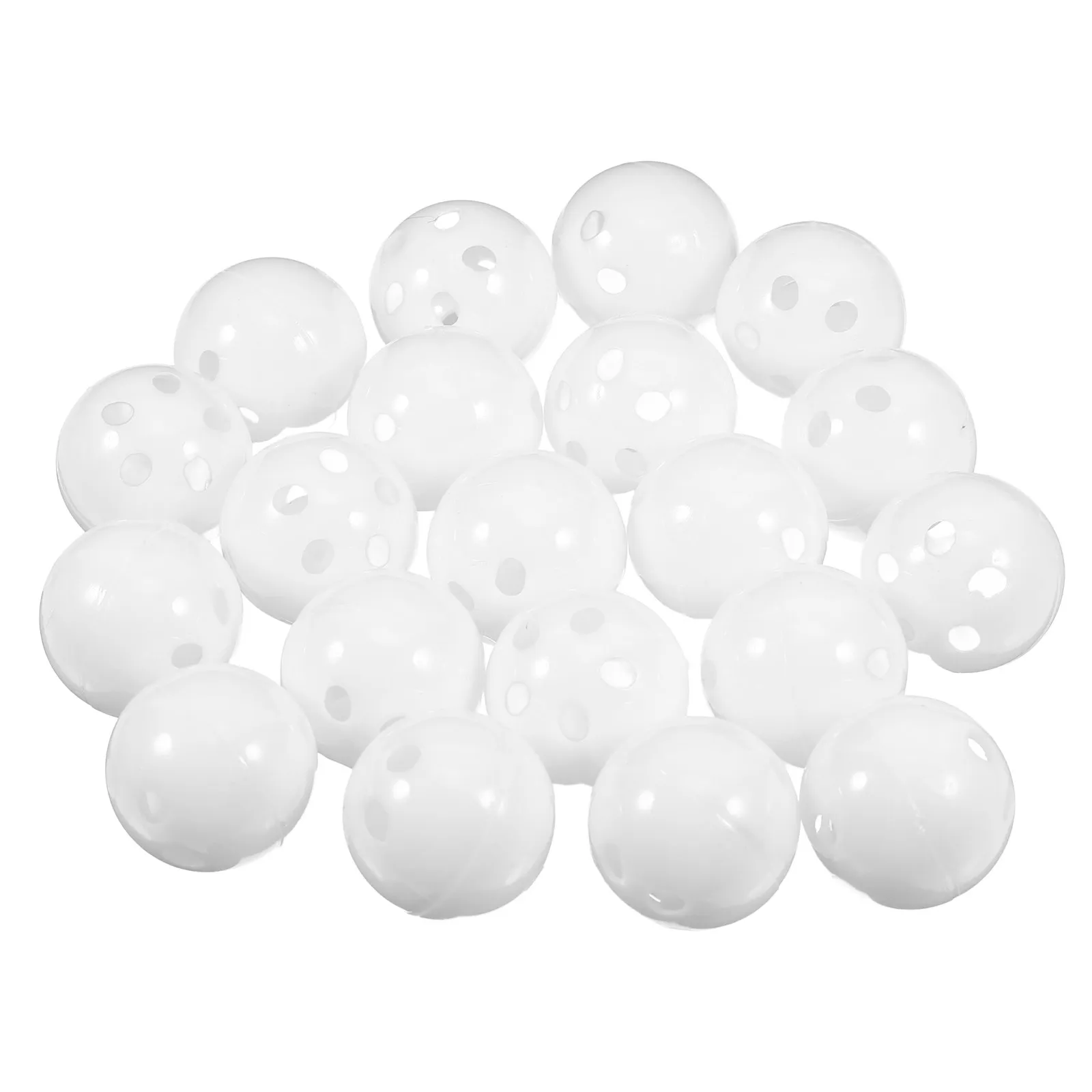 

50Pcs White Rattle Balls 1.02inch Noise Maker Insert Plastic Bell Crafts for DIY Shaking Plaything Baby Squeaker Sound Repair