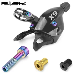 RISK 6pcs Titanium Alloy SRAM Derailleur Lever Fixing Screws Bicycle Fixing Bolts for GX/GX Eagle/X9/X01/X01 Eagle/XX1 Eagle/XX1