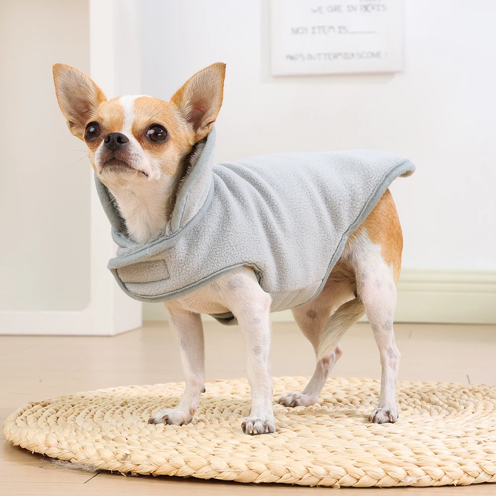 Wendejacke für große Hunde, warmer Fleece-Wintermantel, verstellbar, Stehkragen, Haustierweste, Hunde- und Katzenkleidung für Labrador Golden Retriever – Detail 8