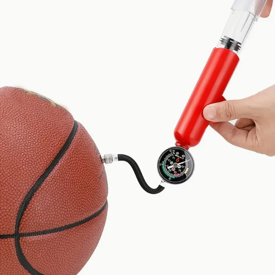 مضخة هواء يدوية، مضخة هواء محمولة متعددة الوظائف بإبرة مضخة، مناسبة للمنتجات الخارجية مثل كرة السلة وكرة القدم #2
