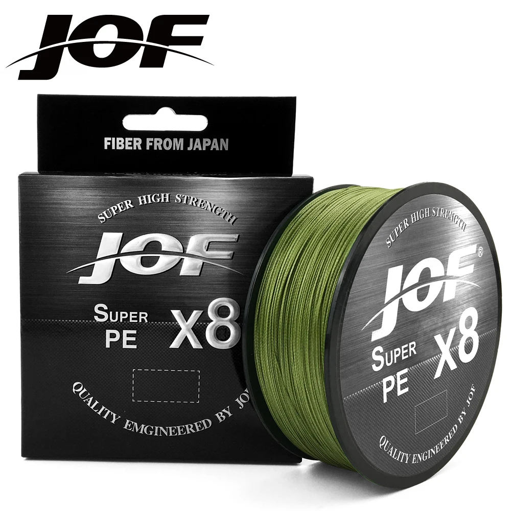 JOF Japan 8X 8 Strands Braided Fishing Line 150M 300M 500M Multifilament PE Wire Fly Sea Saltwater Weave Extreme Pesca