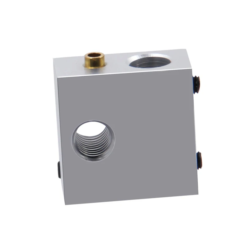 1PCS Reprap Makerbot MK7 MK8 Aluminium Heater Block For Print Head Hot End Heating Block 20*20*10 20x20x10mm For 3D Printer Part view 5