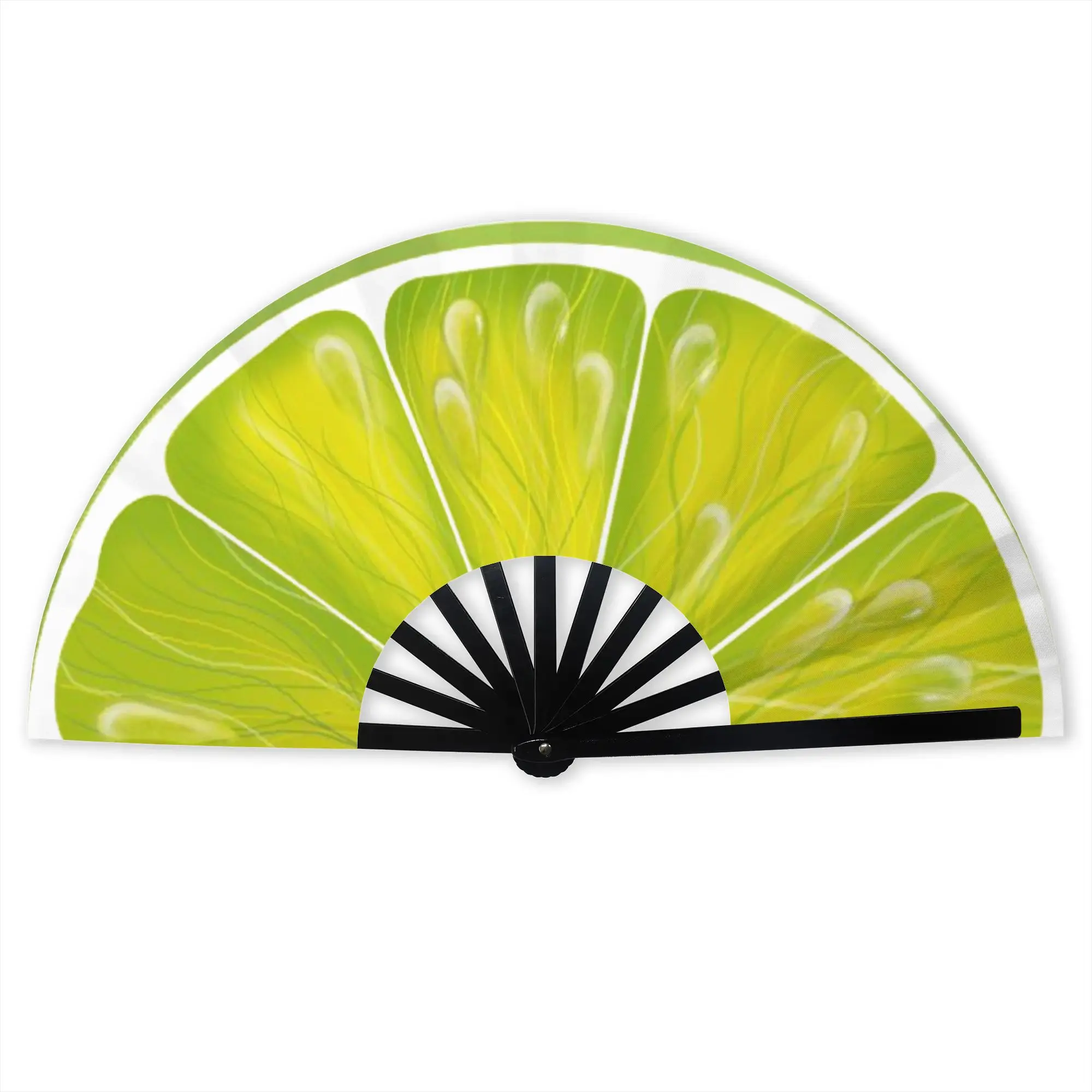 Personalised Retro Fruit Promotional Gift Hand Fan Wedding Lemon Durable Folding Fans Novelty Bulk Pack Fan