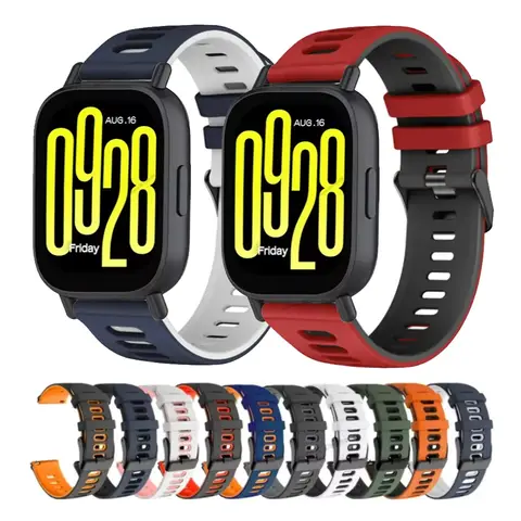 Redmi Watch 5 용 실리콘 스트랩 Xiaomi Redmi Watch5 Lite 스트랩 액세서리 용 액티브 스마트 시계 손목 밴드 팔찌 스포츠 밴드