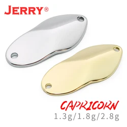Jerry Capricorn 50pcs 1,5g 2g 3g Brass Unpainted Mmetal Bait Fishing Lures Micro Area Trout Spoons Ultralight Baubles