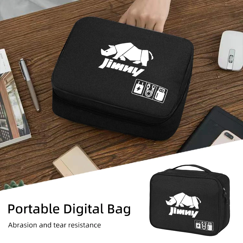 

Автомобильная цифровая сумка для передачи данных, USB-органайзер, сумка для хранения для Suzuki Jimny Alto Swift Grand Vitara Ignis DZire Baleno Spacia