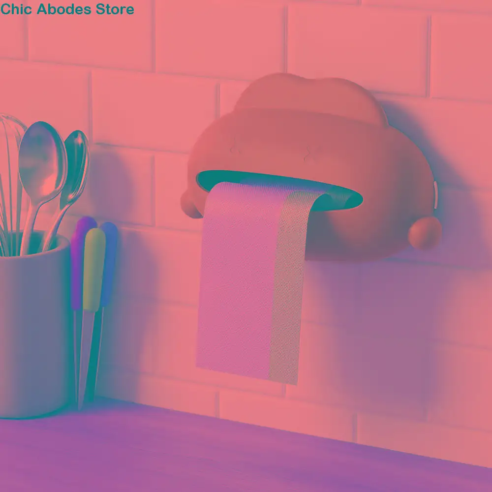 

Creative Wall Mounted Garbage Bag Storage Box Plastic Household Cleaning Bag Sorting Box Cartoon Storage Holder Bathroom