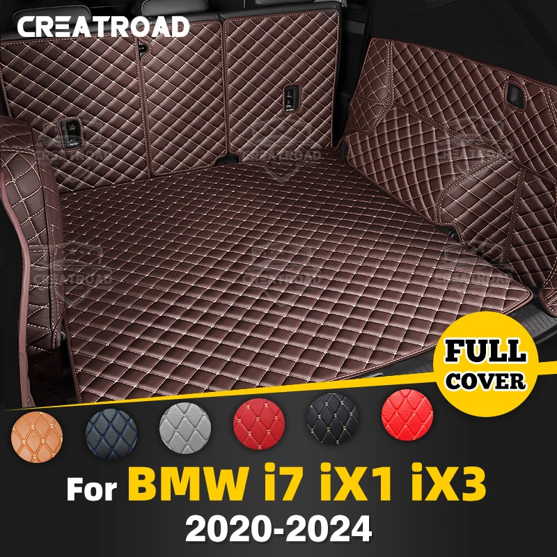 

For BMW i7 2023 iX1 2023 iX3 2020-2024 Auto Full Coverage Trunk Mat Car Protective Pad Cargo Liner Interior Accessories