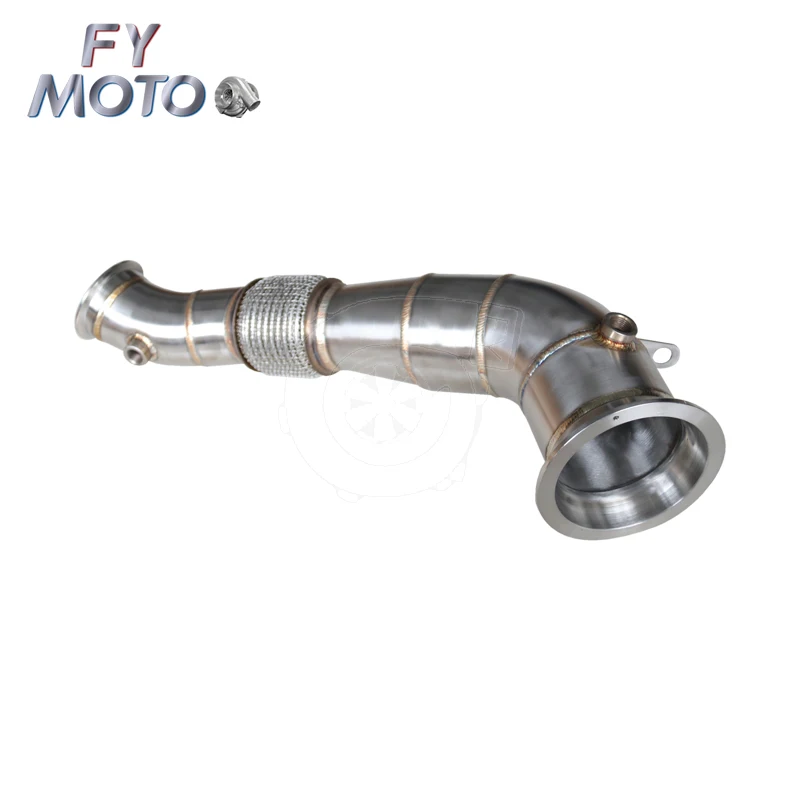 Exhaust downpipe with midpipe for To yota Yaris GR 2020