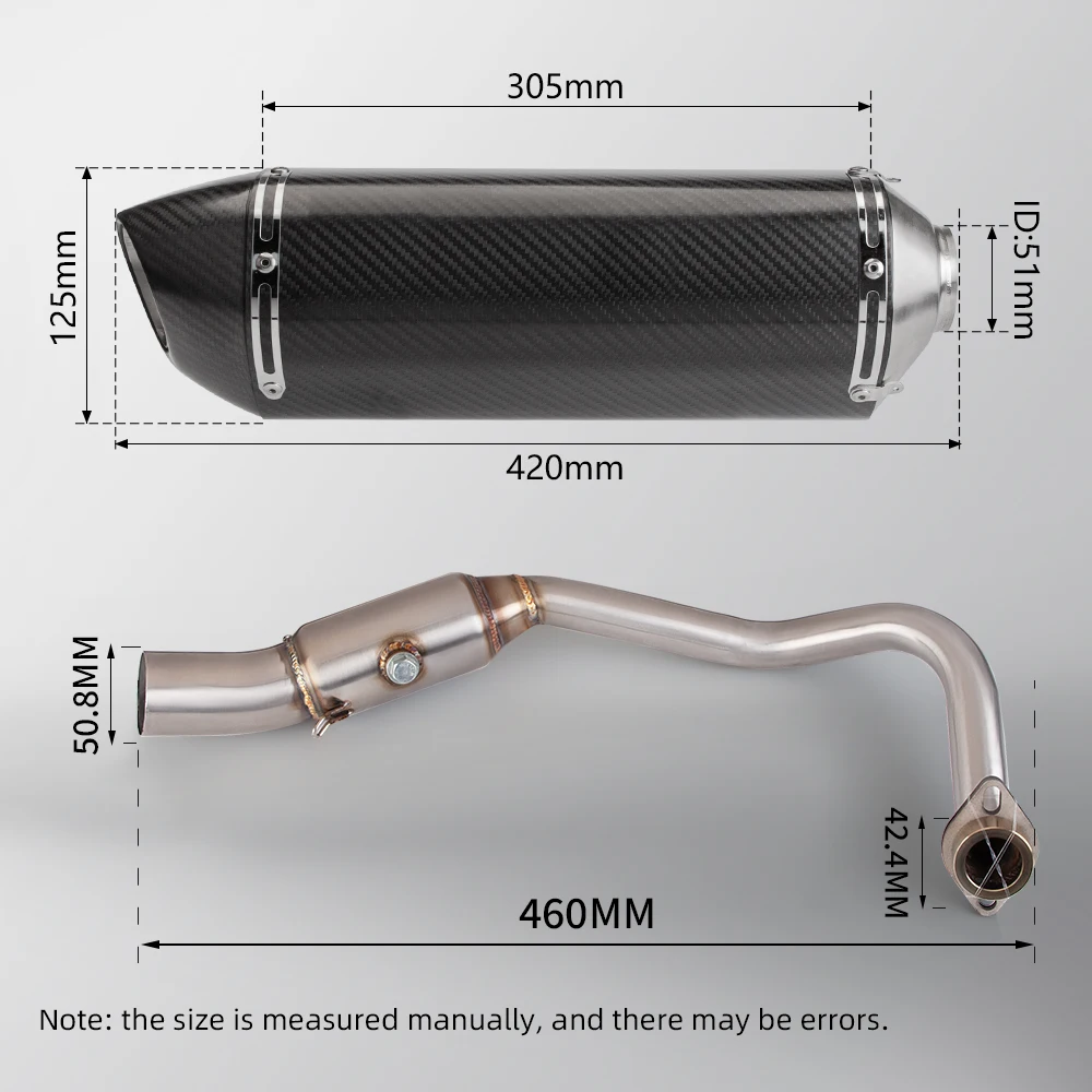 Full Exhaust System For Forza 250/300 2018-2020 Slip-On Headers