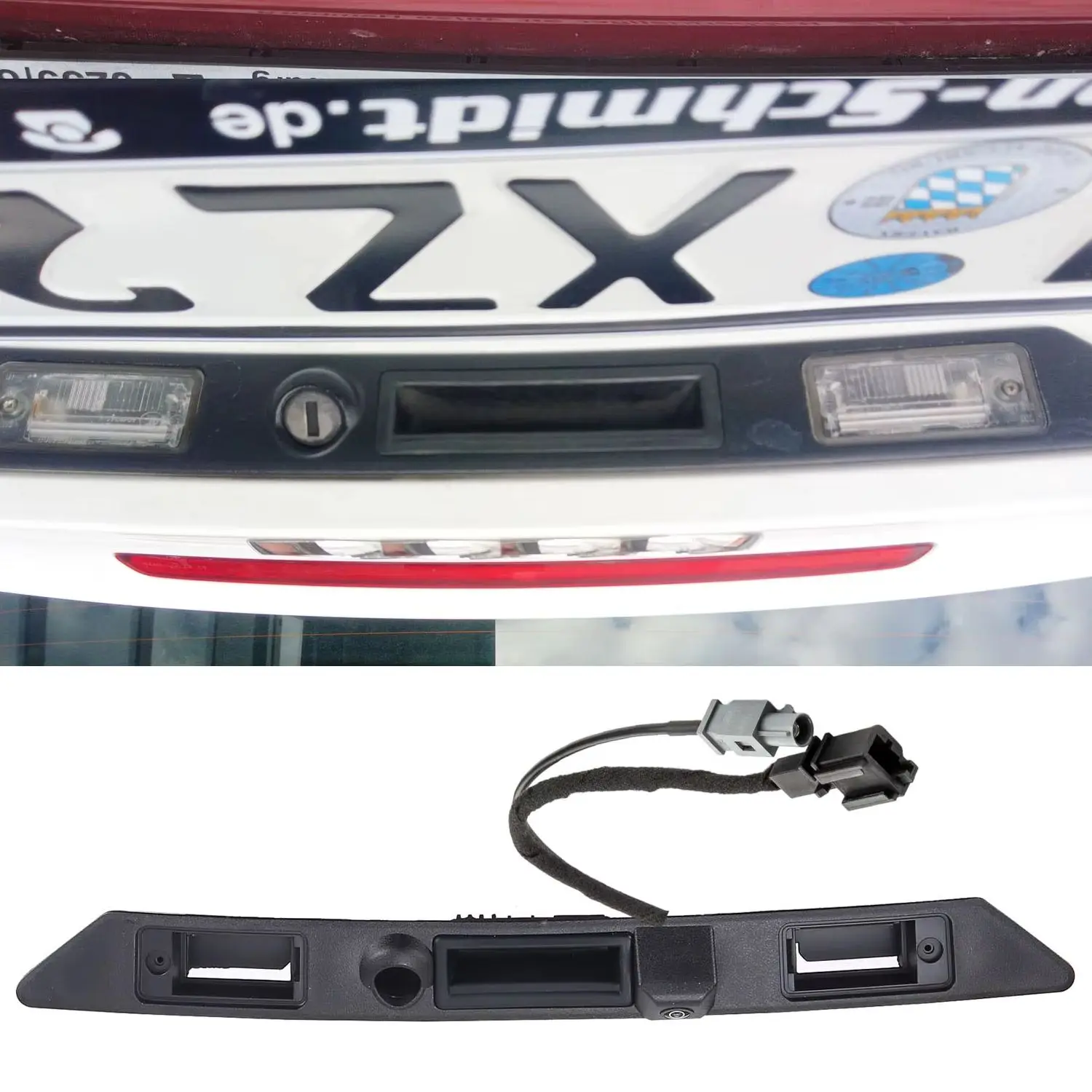 HD Trunk handle Car Reverse camera for Audi A3 8V 8P 8P1 A4 B6 B7 Q7 RS3 S3 RS4 RS6 A6 A6L S6 C6 OEM 4L08275743FZ  4L0980551D