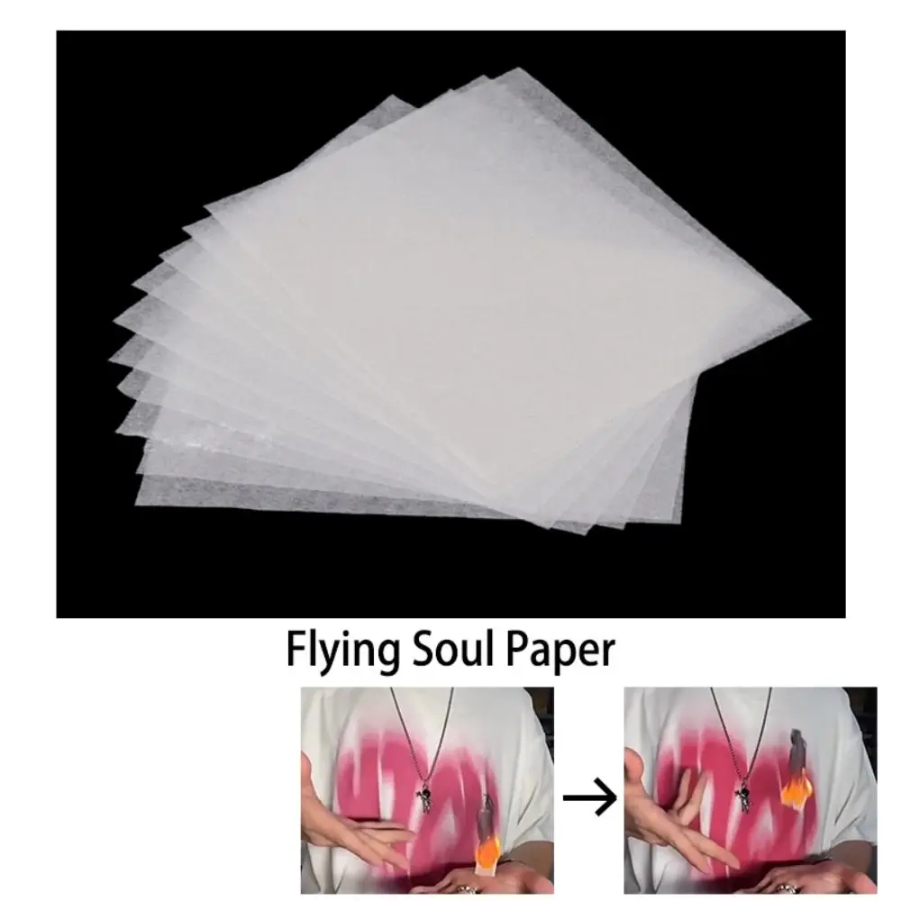 100pcs/set New Paper Magic Tricks Close Up Magic Simple Operation Magic Props Light Weight Flying Paper Magic