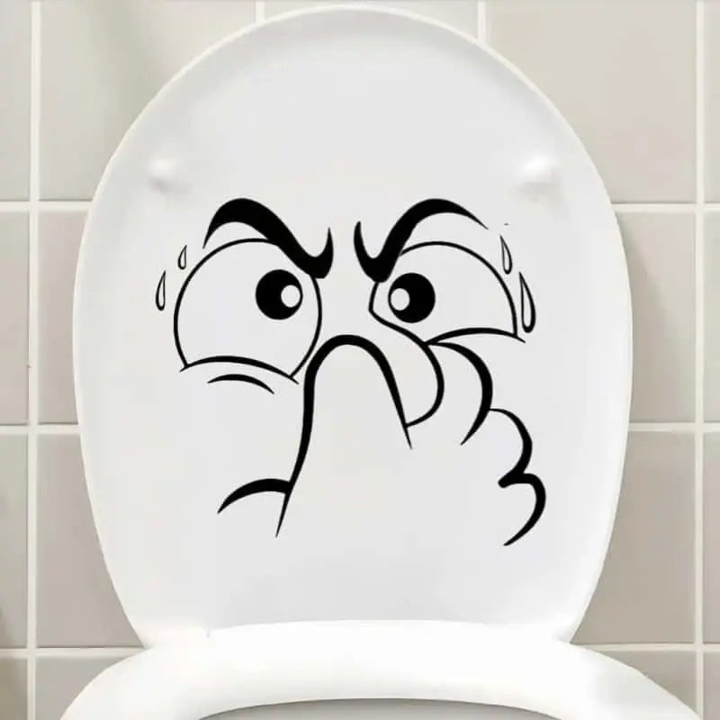 Funny, Nervous Expressions, Toilet Seat Stickers, Fun, Self-Adhesive, Waterproof, Durable, Holiday Decoration Wall Stickers