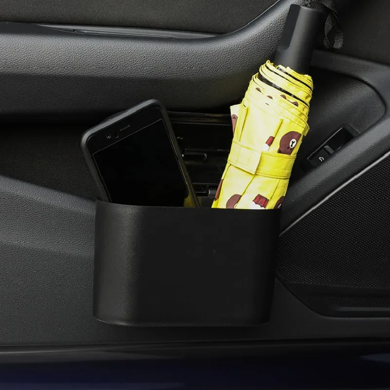 

For Audi Q5 8R A5 8T Cabrio 8F RS6 C6 4F 2008~2017 Car Trash Bin Square Pressing Multipurpose Hanging Mini Trash Can Accessories