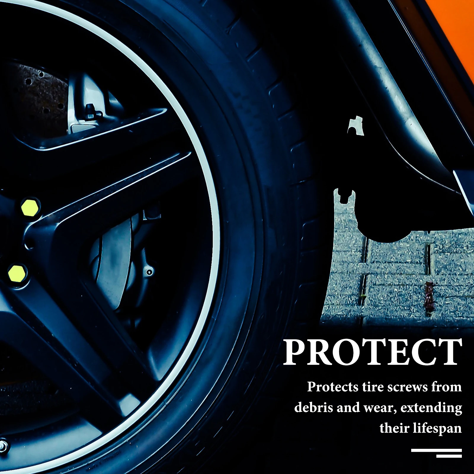 

20Pcs Night Glow Wheel Nut Cover Silicone Durable Tire Bolt Caps Car Wheel Accessories Tire Nut Cover Protection