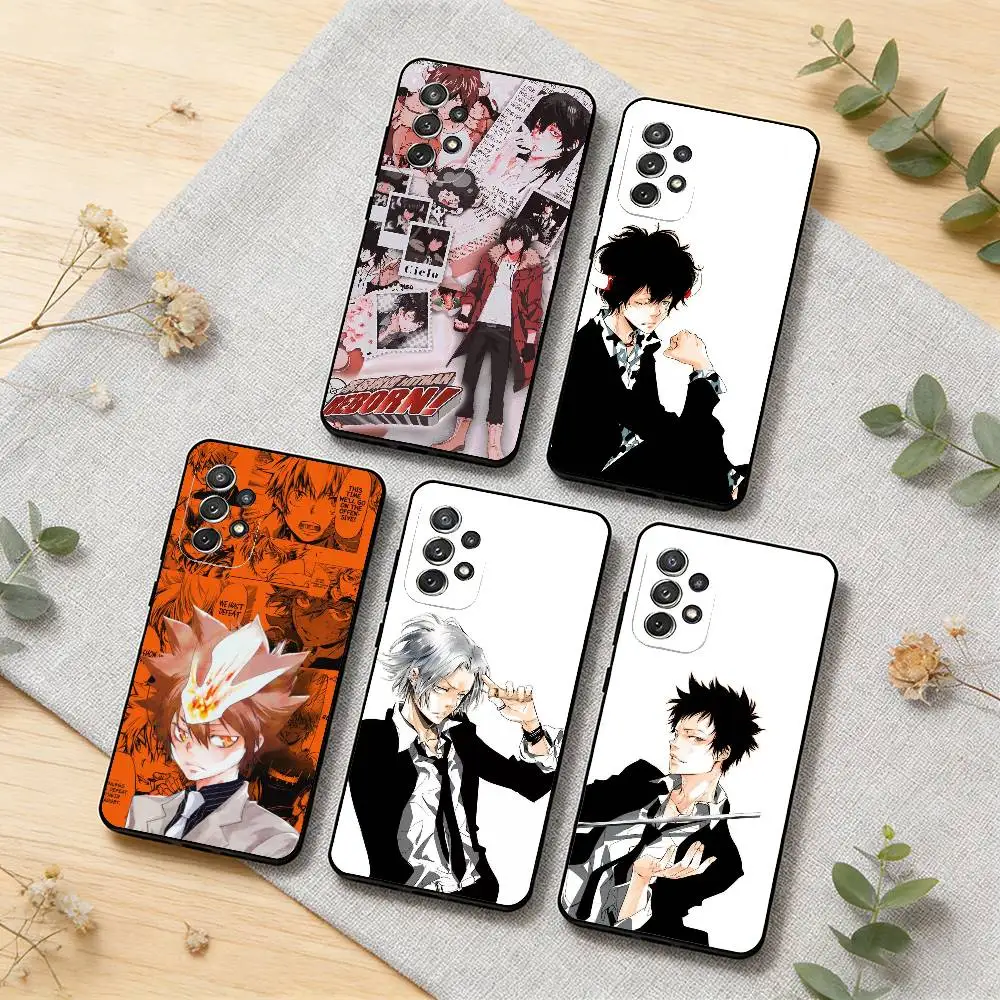

H-HITMAN REBORN Phone Case For Samsung S26,S25,S24,S21,S22,S23,S30,Ultra,S20,Plus,Soft Black Shell