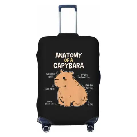 Capybara 수하물 커버 보호대의 맞춤 해부학 18-32 인치용 귀여운 여행 가방 커버