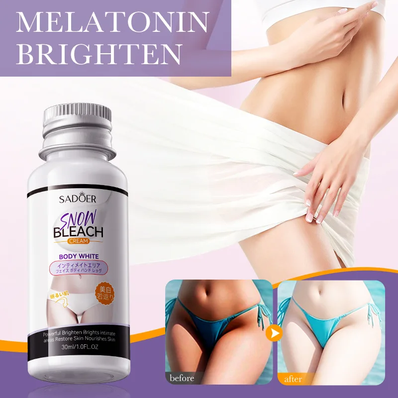 

2 PCS Melatonin Snow Brightening Cream 30ml Moisturizing Body Lotion Underarm and Thigh Medial Joint Skin Care Cream