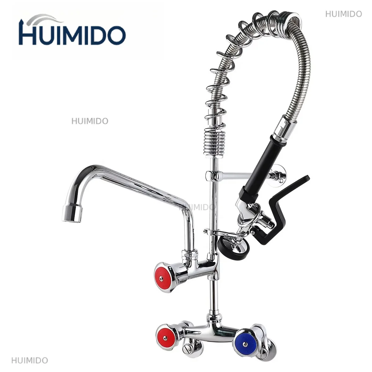 Commercial Kitchen Mixing Faucet Set Stainless Steel Dishwasher Water Supply Kit