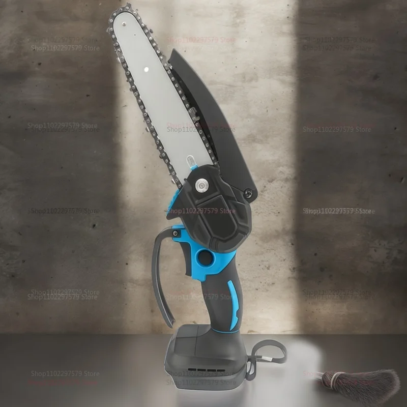 ミニチェーンソー 6インチ コードレス木工用ハンドヘルドガーデン電動のこぎり マキタ18v用切断電動工具（バッテリーなし）