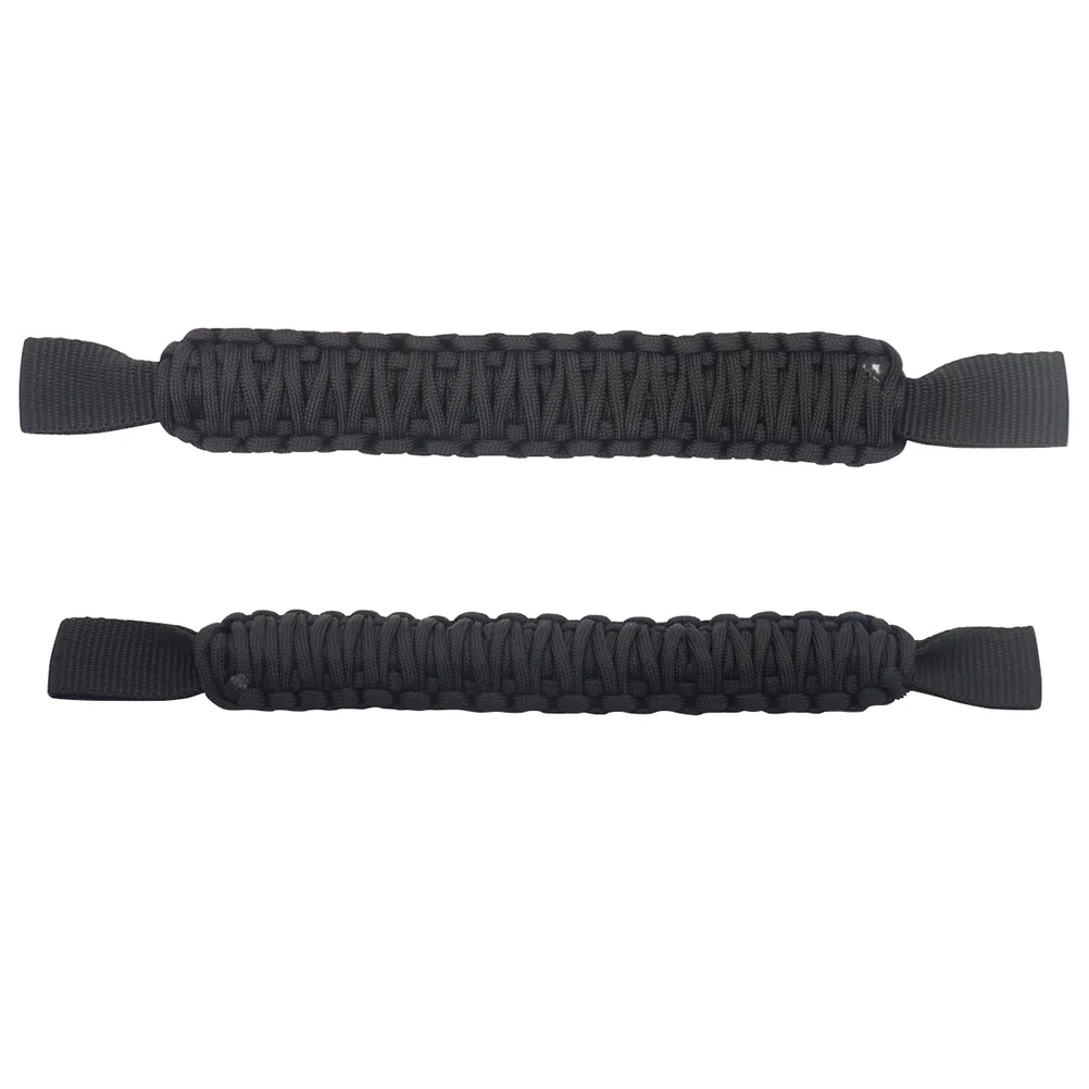 

2 Pcs Car Headrest Grab Handles Passenger Cloth Nylon Stretch Resistant Low