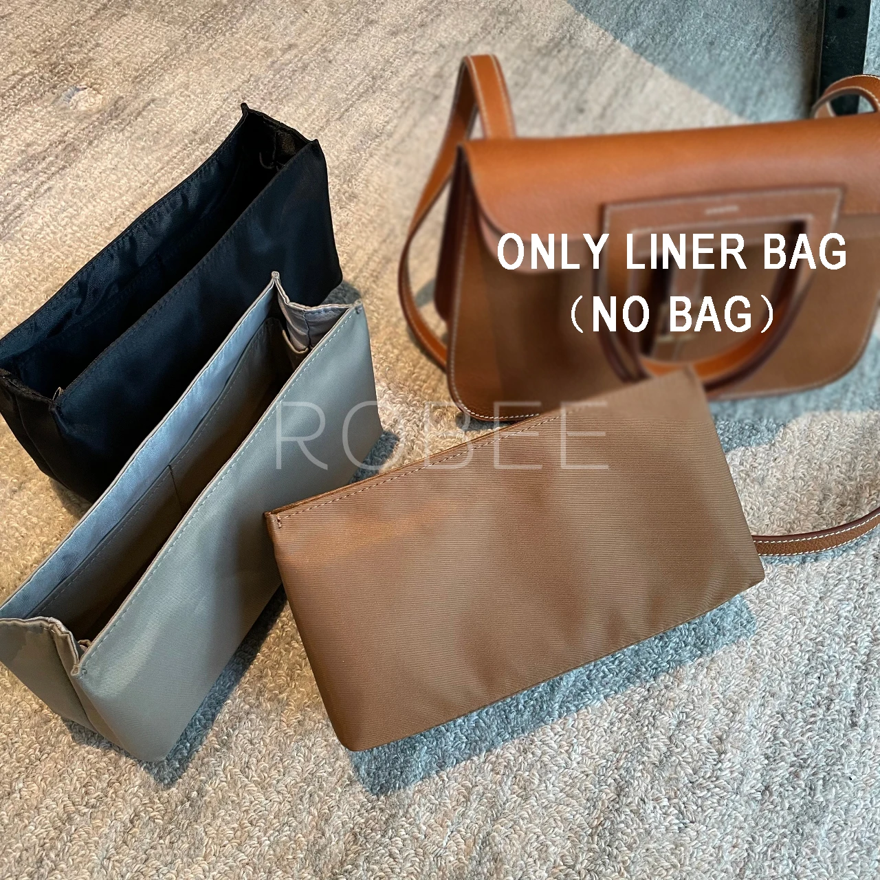 

For Hermes Halzan 25 inner bag, nylon waterproof inner bag, lined storage bag, middle bag for women