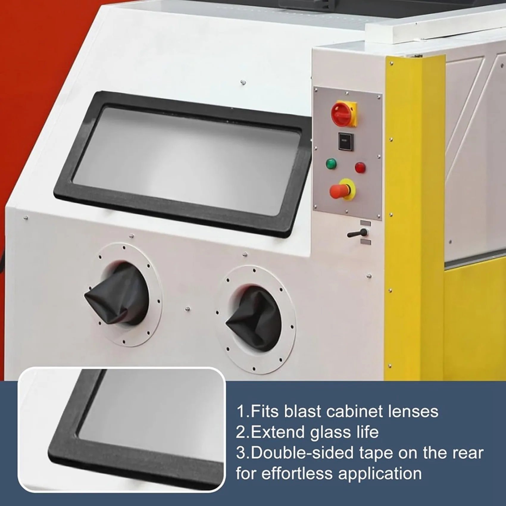 

HITL 25-Piece Sandblast Cabinet Lens Covers, 22 X 10-Inch Interior Protective Film, Replaces Transparent Visibility Film