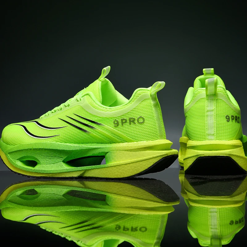 

Men Running Shoes New Carbon Board Marathon Sports Shoes Breathable Lightweight Women's Comfortable Athletic Sneakers