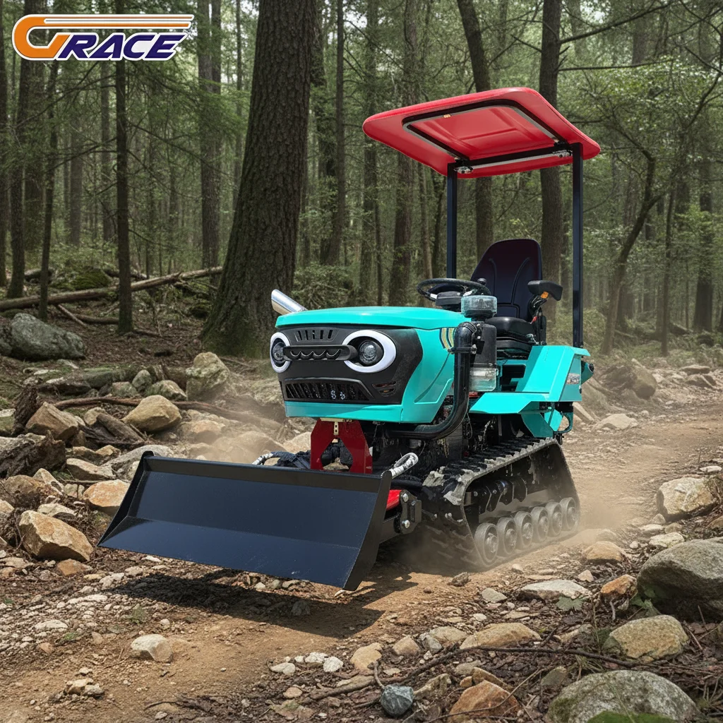 

Customize Crawler Tractor With Multi Functional Attachments For Farm Agriculture