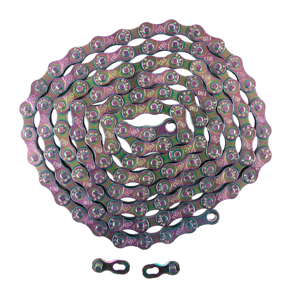 

8/9/10Speed Bicycle Chain High Strength Steel Titanium Coating Ultra-light With Chain Button High Quality Hot Sale