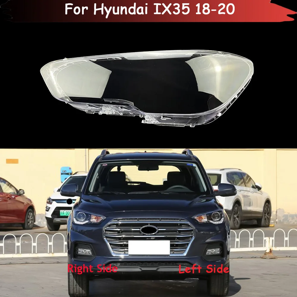 

Front Car Protective Lens Glass Light Lamp Headlamp Shell For Hyundai IX35 2018 2019 2020 Transparent Lampshade Headlight Cover