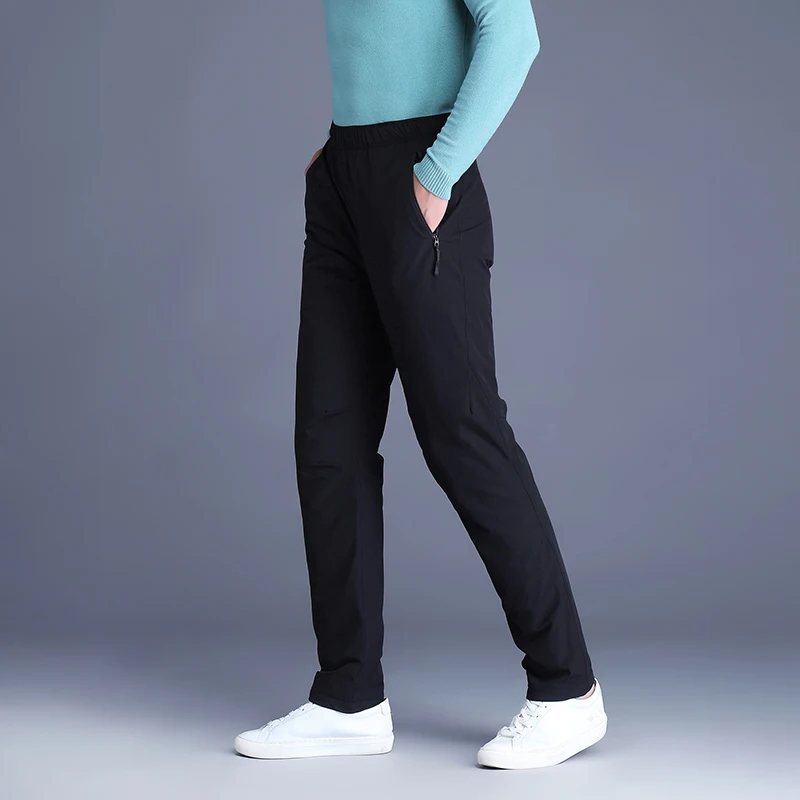 Winter Men Lightweight Thermal Pant Army Green Black Gray White Duch Down Puff Trousers Warm Comfort Outdoor Urban Clothes