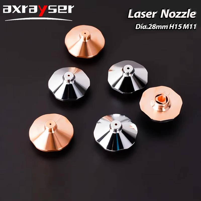 Lasers Nozzle Dia.28mm H15 M11 Caliber 1.0-5.0 High Speed for Raytools BOCI Fiber Laser Cutting Machine